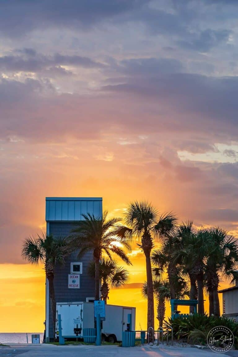 The Old AB Lifeguard Station At Sunrise
