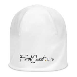 All-Over Print Beanie with FCL Logo